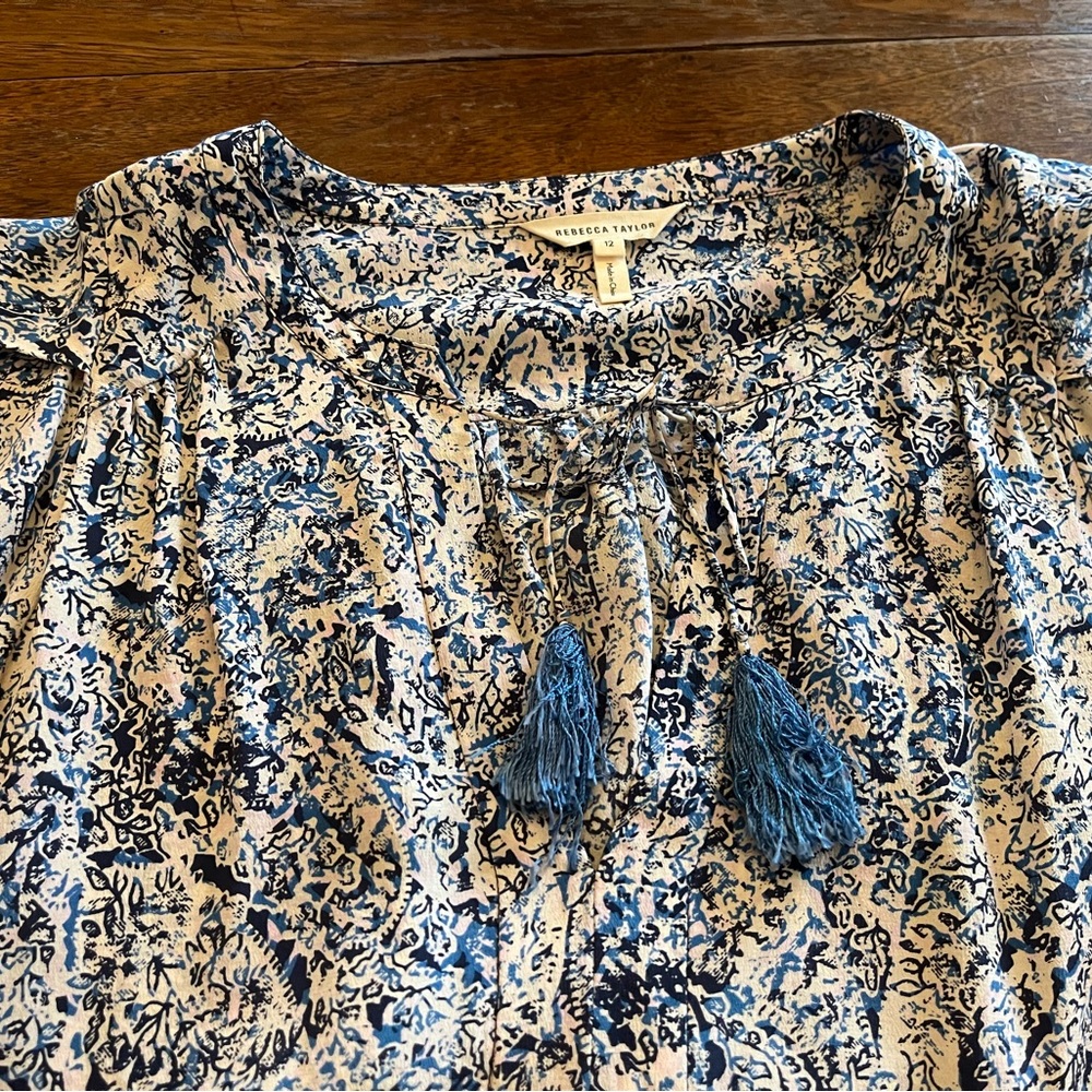 Rebecca Taylor silk blouse with beautiful details